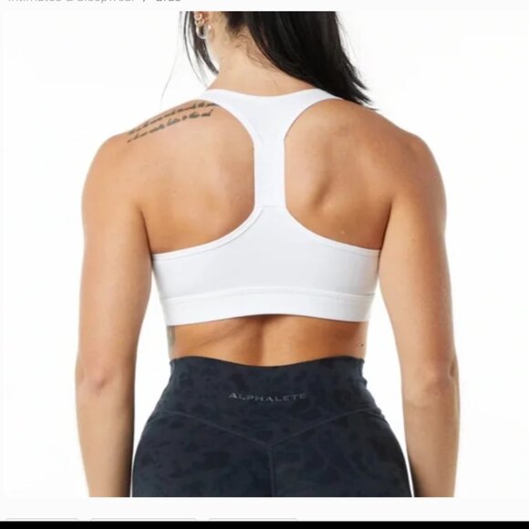 Alphalete Surface Laser Cut Wrap Bra - Black - S - Picture 3 of 5